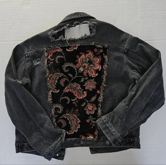 Free People Vintage Distressed Jean Jacket - Picture 2 of 4